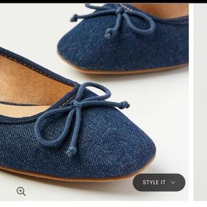 Denim  ballet flats